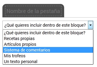 Seleccionar sistema de comentarios