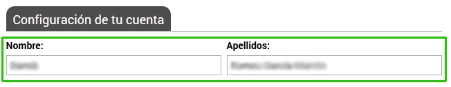 Indicar tu nombre y apellidos