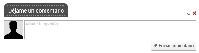 Bloque de sistema de comentarios