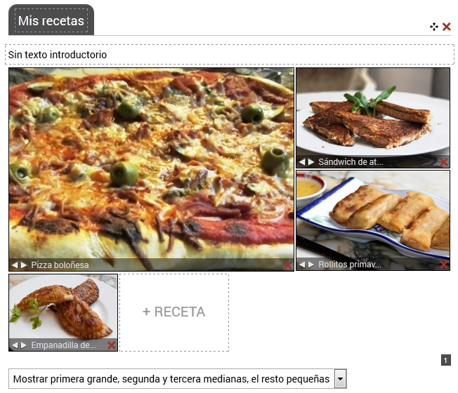 Jugar con las recetas